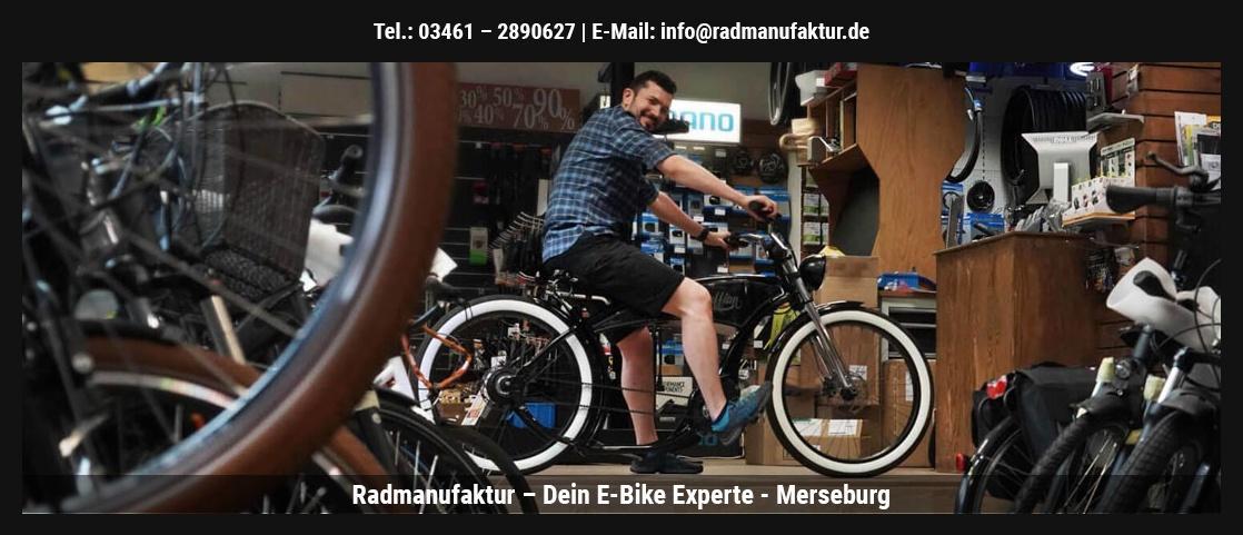 Fahrräder Mücheln (Geiseltal) - – Fahrradladen Radmanufaktur: E-Bikes, Pedelecs